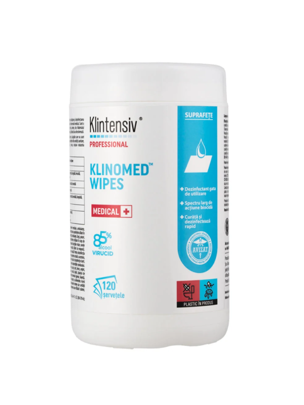 Șervețele impregnate pentru dezinfectare profesională Klinomed Klintesiv